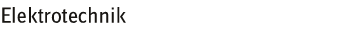 Elektrotechnik